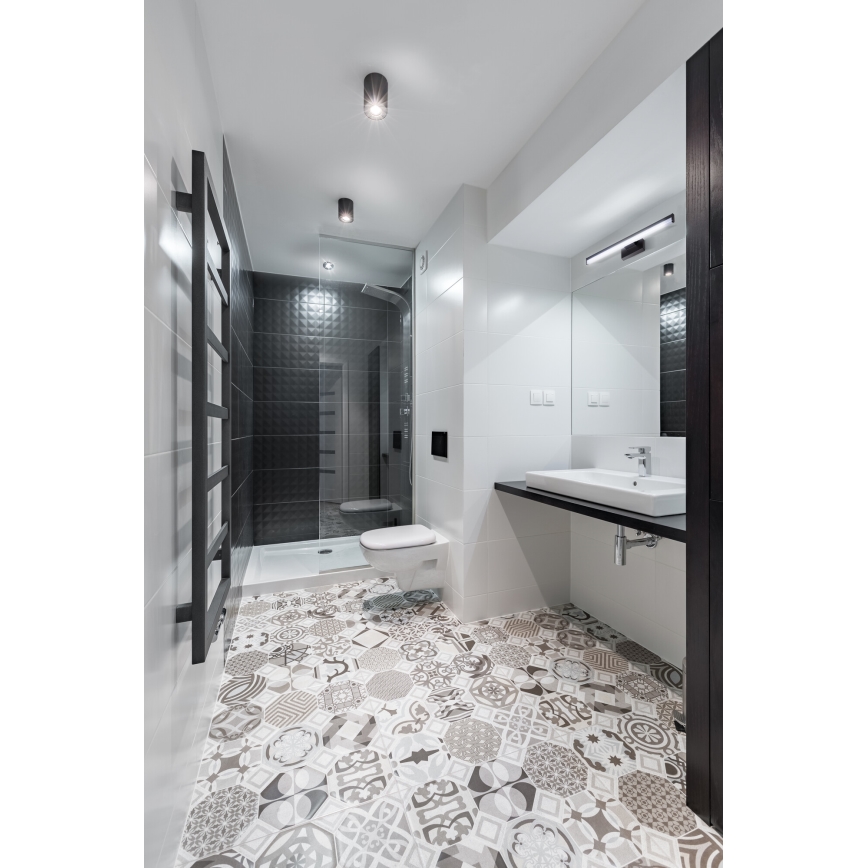 Illuminazione a LED per specchio da bagno ASTEN LED/8W/230V IP44 nero