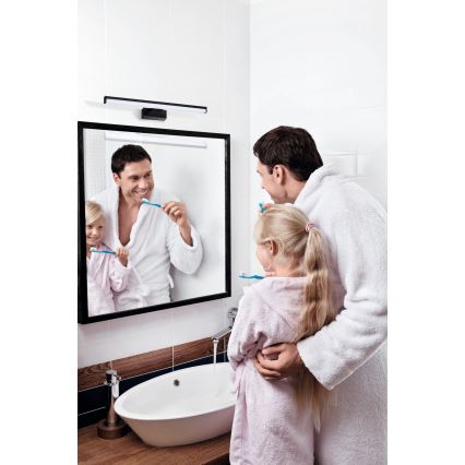 Illuminazione a LED per specchio da bagno ASTEN LED/8W/230V IP44 nero
