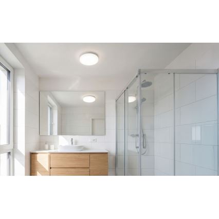 Plafoniera LED VARSO con sensore di movimento e sensore crepuscolare LED/22/30W/230V 3000/4000/6500K Ø 33 cm IP54