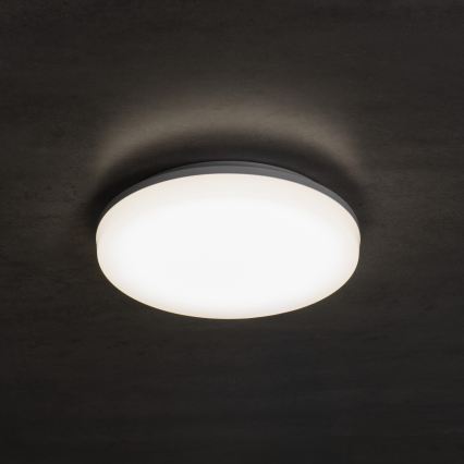 Plafoniera LED VARSO con sensore di movimento e sensore crepuscolare LED/22/30W/230V 3000/4000/6500K Ø 33 cm IP54