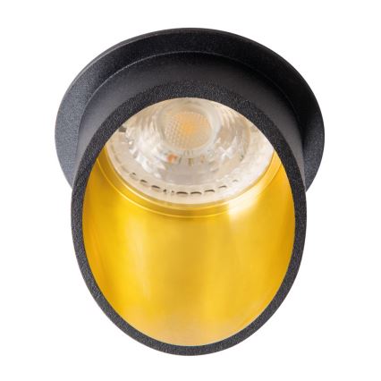 Faretto da incasso SPAG GU10/35W nero/oro