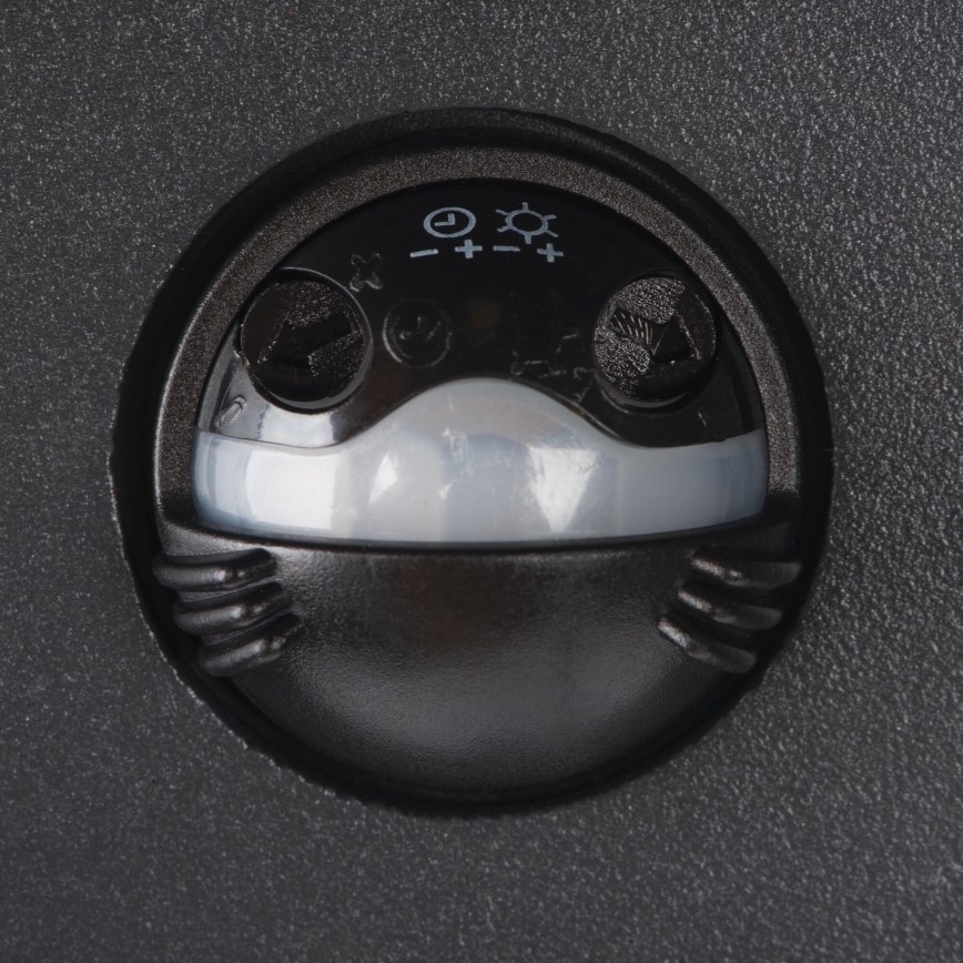 Applique da esterno LED con sensore REKA LED/7W/230V IP54 antracite rotonda