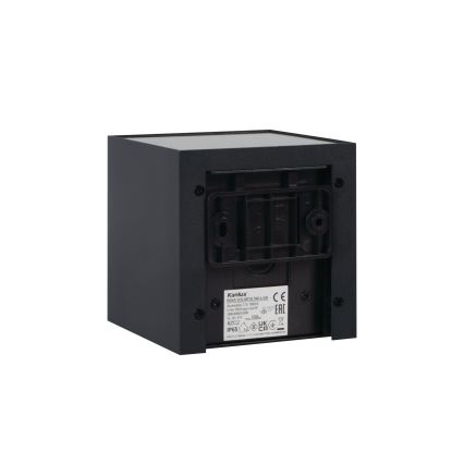 Lampada da parete solare LED con sensore REKA LED/3W/3,7V 1800 mAh 3000/4000/6500K IP65 nera