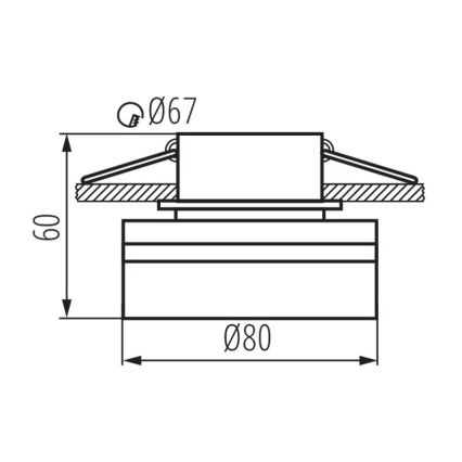 Faretto da incasso GOVIK GU10/10W bianco