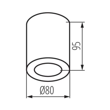 Plafoniera da bagno SANI 1xGU10/10W/230V IP44 cromo opaco