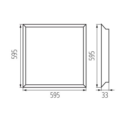 Pannello LED per controsoffitto BAREV LED/36W/230V 4000K 60x60 cm