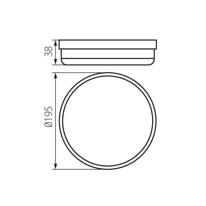 Plafoniera LED da bagno TOLU LED/18W/230V 4000K IP54 bianco