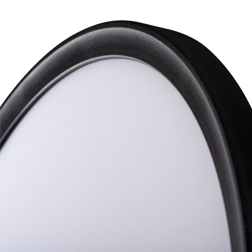 Plafoniera LED da bagno AZPO LED/22W/230V diametro 42 cm IP54 nero