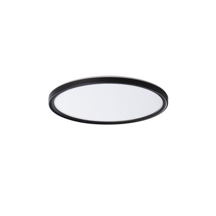 Plafoniera LED AZPO LED/11,8W/230V 3000/4000/6000K Ø 22,5 cm IP54 nera