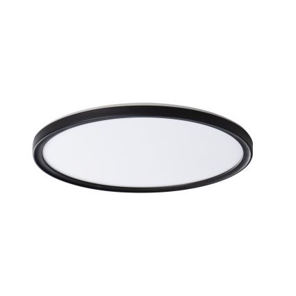 Plafoniera LED AZPO LED/18,5W/230V 3000/4000/6000K Ø 29 cm IP54 nera