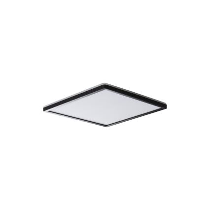 Plafoniera LED AZPO LED/12,3W/230V 3000/4000/6000K 22,5x22,5 cm IP54 nera