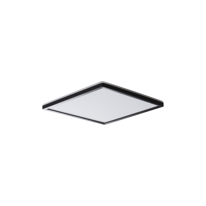 Plafoniera LED AZPO LED/12,3W/230V 3000/4000/6000K 22,5x22,5 cm IP54 nera