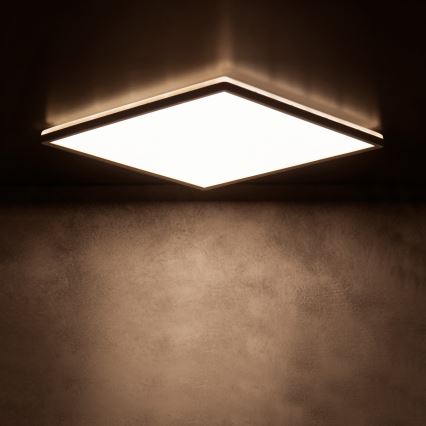 Plafoniera LED AZPO LED/12,3W/230V 3000/4000/6000K 22,5x22,5 cm IP54 nera