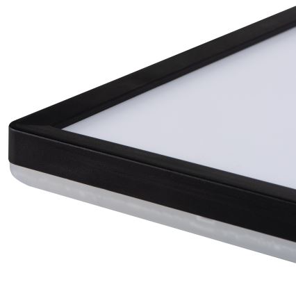 Plafoniera LED AZPO LED/12,3W/230V 3000/4000/6000K 22,5x22,5 cm IP54 nera