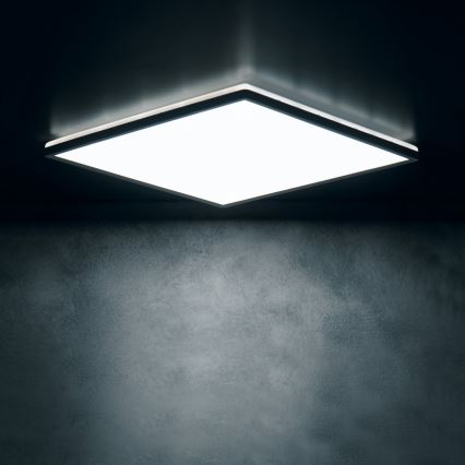 Plafoniera LED AZPO LED/22W/230V 3000/4000/6000K 42x42 cm IP54 nera