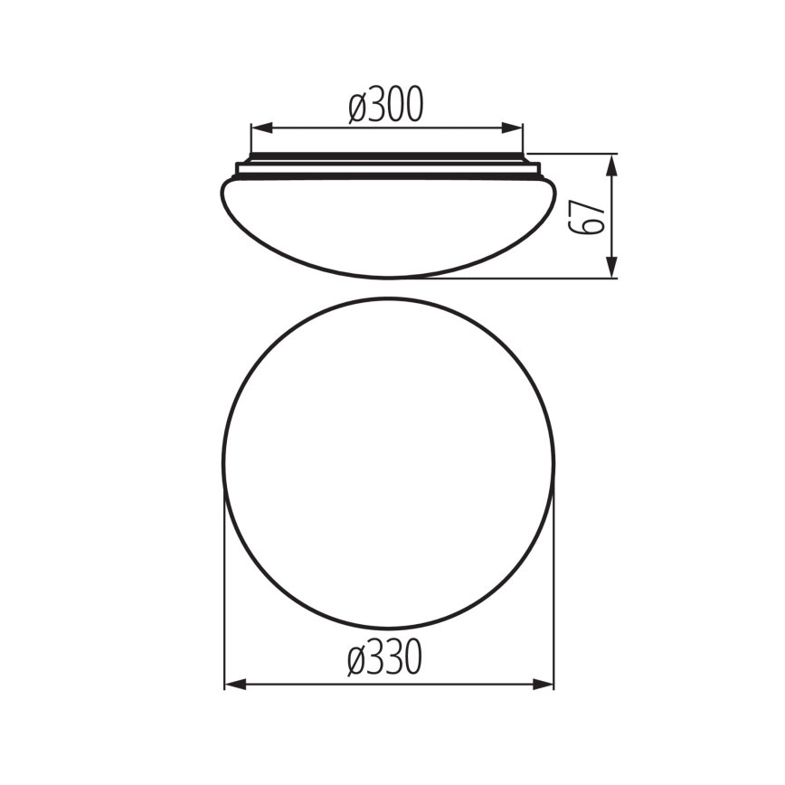 Plafoniera LED per bagno con sensore di movimento e sensore crepuscolare CORSO LED/24W/230V 3000/4000/6500K Ø 38 cm IP44