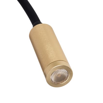 Lampada flessibile LED TONIL LED/3,3W/230V nera/dorata