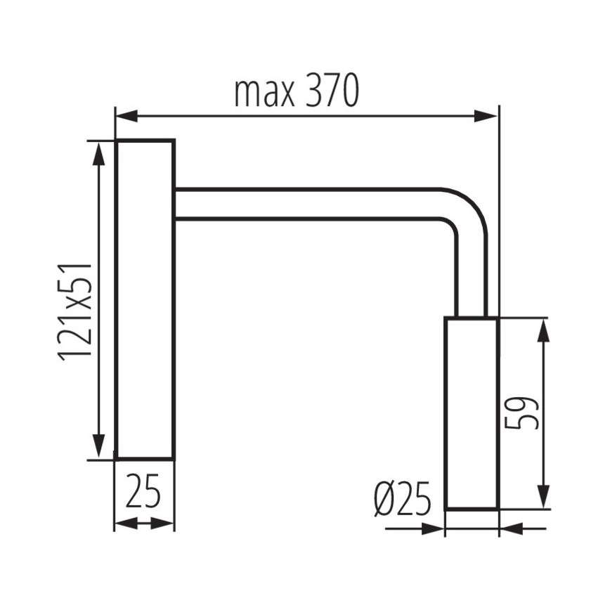 Lampada flessibile LED TONIL LED/2,7W/230V nero
