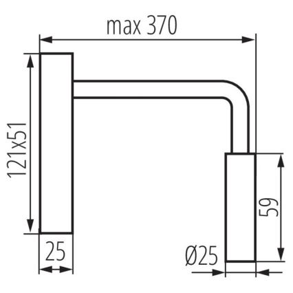 Lampada da parete a LED TONIL LED/2,7W/230V bianco