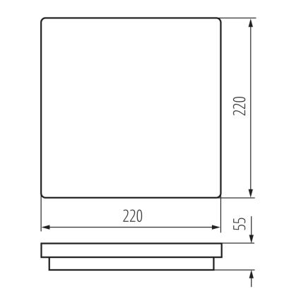 Lampada LED da esterno con sensore BENO LED/18W/230V 4000K IP54 antracite