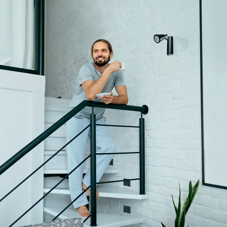 Lampada per scale ERINUS LED/0,8W/12V 3000K nera