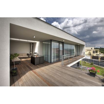 Faretto da esterno AQILO 1xGU10/7W/230V IP65 bianco