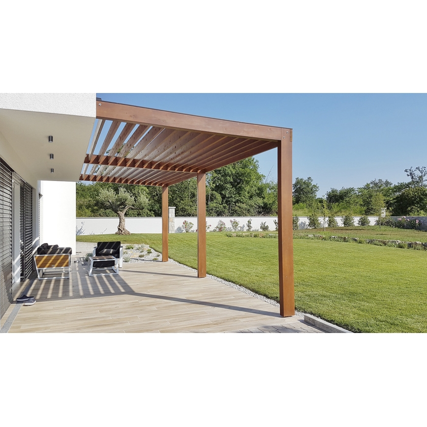 Kanlux 33361 - Luce Spot da esterno AQILO 1xGU10/7W/230V IP65 nero