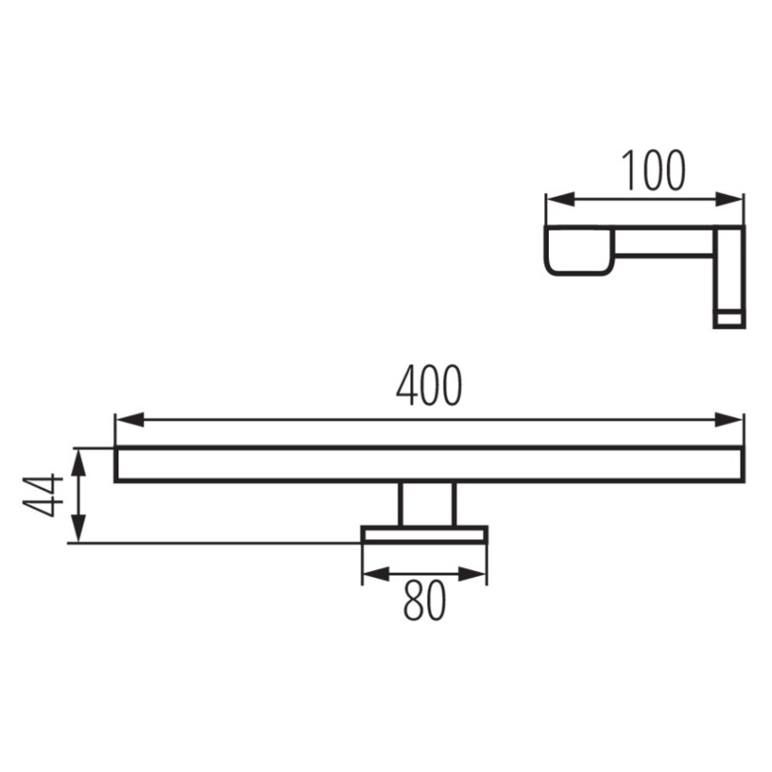 Illuminazione a LED per specchi da bagno ASTIM LED / 8W / 230V IP44 bianco