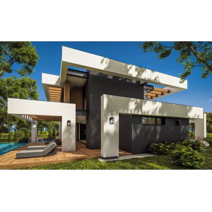 Applique da esterno VIMO 1xE27/15W/230V IP44 nero