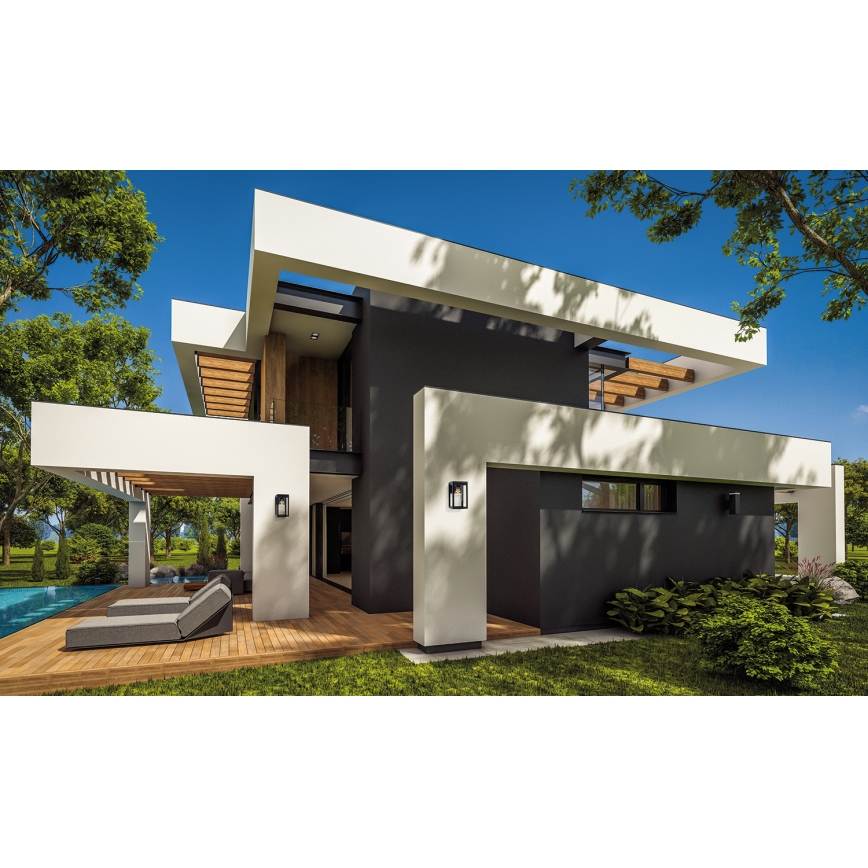 Applique da esterno VIMO 1xE27/15W/230V IP44 nero