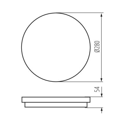 Lampada da bagno a LED con sensore STIVI LED/24W/230V IP65