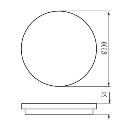 LED Plafoniera da bagno STIVI LED/36W/230V IP65