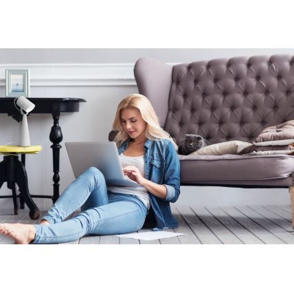 Lampada da tavolo LARATA 1xE27/5W/230V bianca