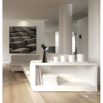 Lampada da tavolo LARATA 1xE27/5W/230V nera