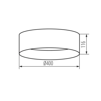 Plafoniera LED RIFA LED/17,5W/230V 3000K marrone