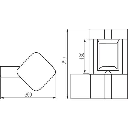 Applique da esterno PEVO 1xGX53/11W/230V IP44 antracite