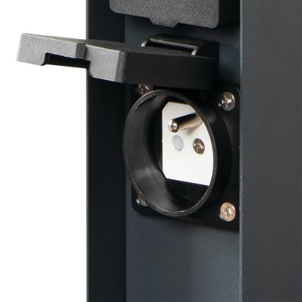 Multipresa verticale da esterno DASTO 2Z Type E 230V IP44 antracite