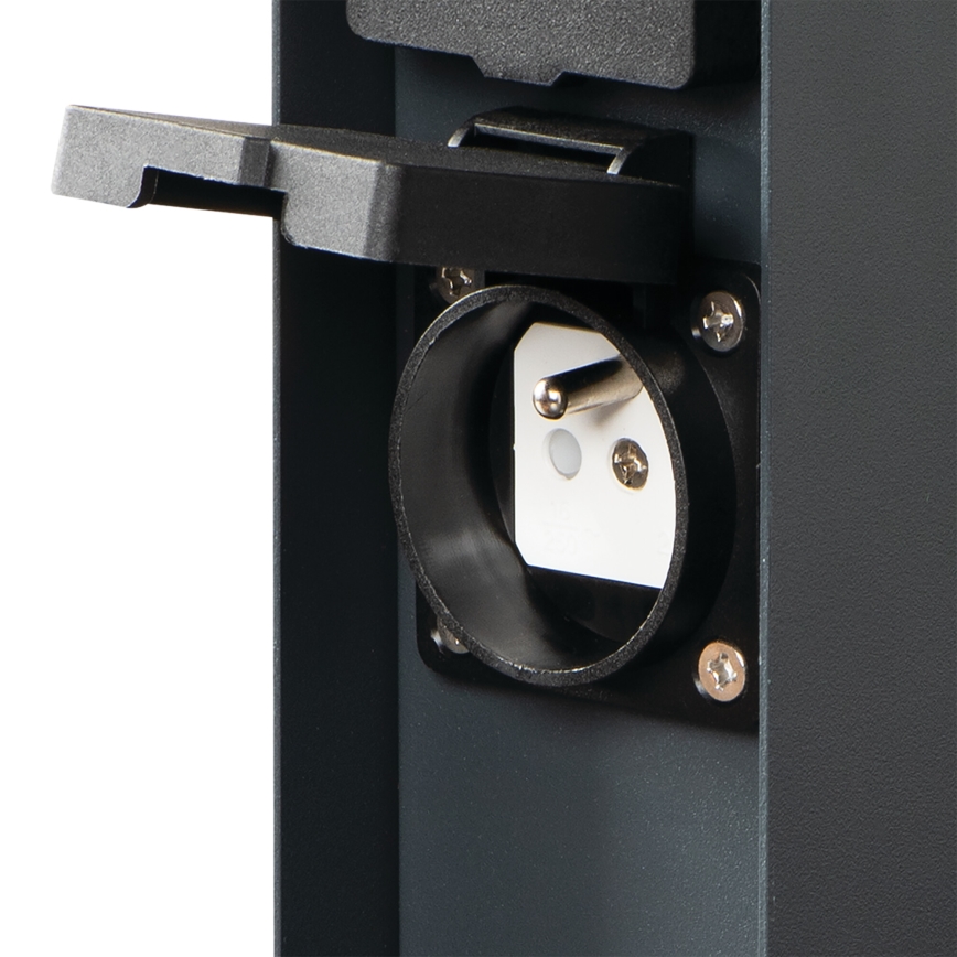 Multipresa verticale da esterno DASTO 2Z Type E 230V IP44 antracite