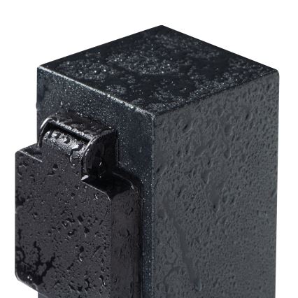 Multipresa verticale da esterno NASTO 2Z Type E 230V IP44 antracite