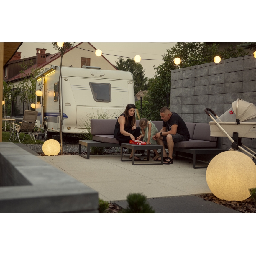 Lampada da esterno STONO 1xE27/15W/230V Ø 31,5 cm IP65