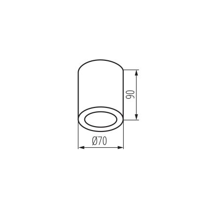Faretto da esterno AQILO 1xGU10/7W/230V IP65 beige