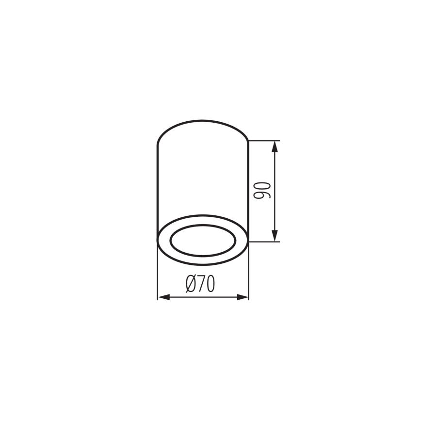 Faretto da esterno AQILO 1xGU10/7W/230V IP65 beige