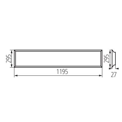 Pannello LED da incasso BLINGO LED/34W/230V 120x30 cm UGR&lt;16