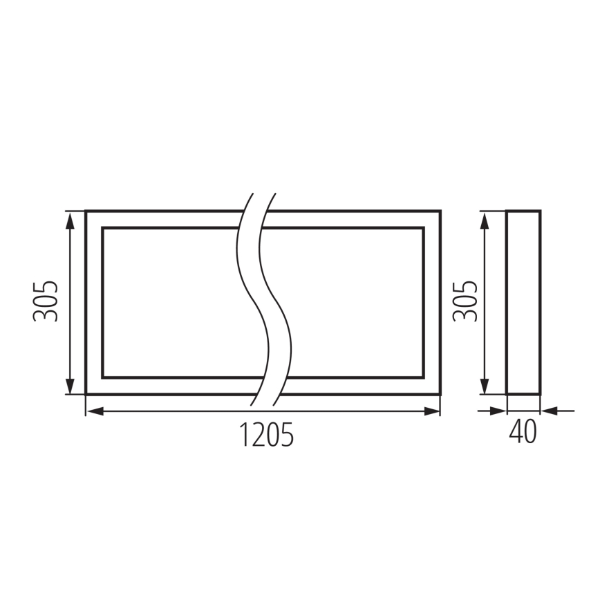 Pannello a plafone LED BLINGO LED/34W/230V 4000K 120x30 cm