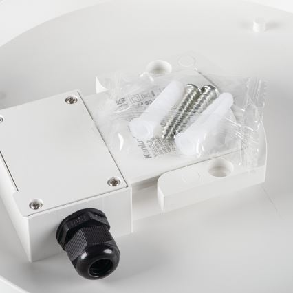 Plafoniera LED tecnica IPER LED/35W/230V IK10 IP65 arrotondato bianco