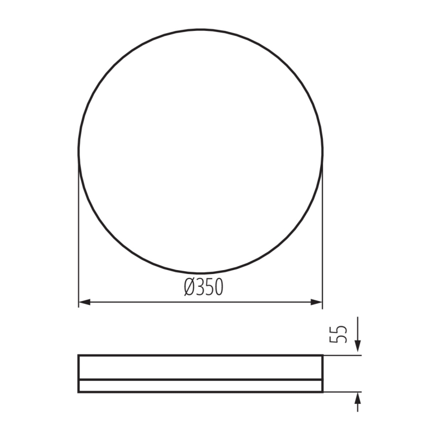 Plafoniera LED tecnica IPER LED/35W/230V IK10 IP65 arrotondato bianco