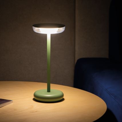 Kanlux 37313- Lampada ricaricabile dimmerabile FLUXY LED/1,7W/1800 mAh IP44 verde