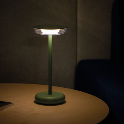 Kanlux 37313- Lampada ricaricabile dimmerabile FLUXY LED/1,7W/1800 mAh IP44 verde