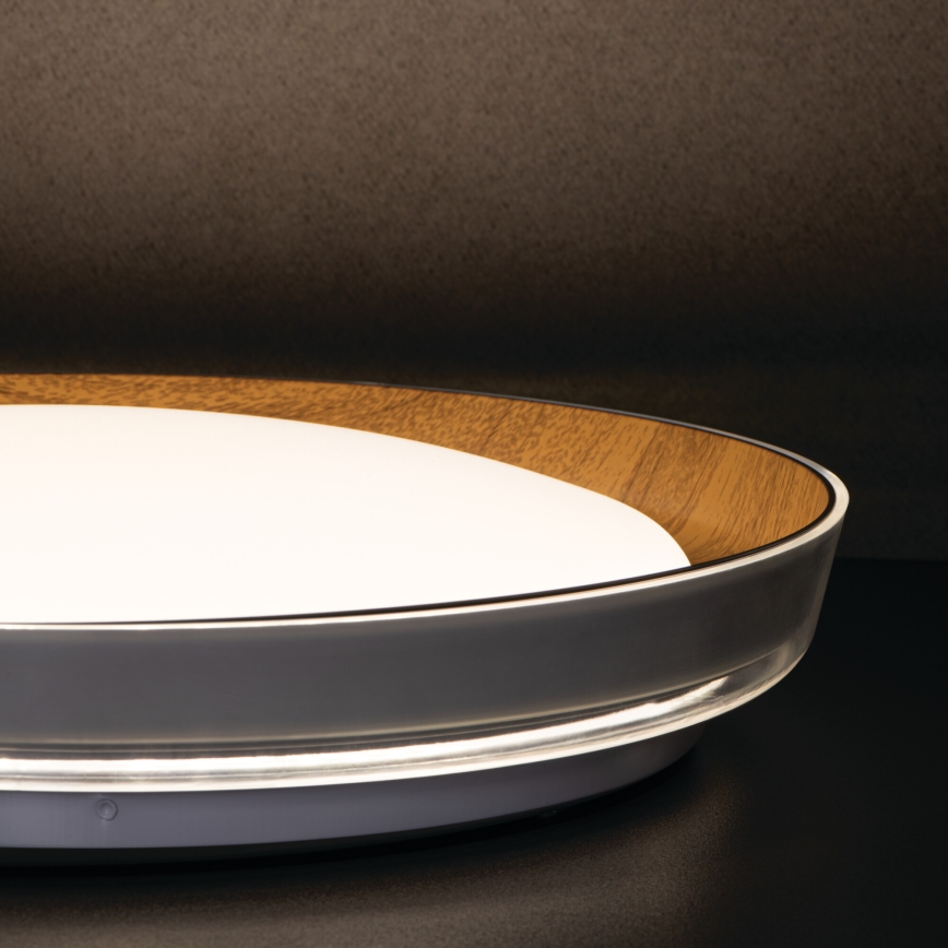 Plafoniera LED NIFU LED/17,8W/230V diametro 43 cm bianco/marrone
