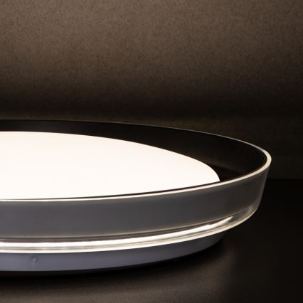 Plafoniera LED NIFU LED/17,8W/230V diametro 43 cm bianco/nero